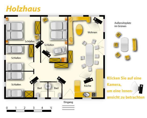 Das Holzhaus – ein wunderschöne Ferienwohnung für bis zu 8 Personen mit Sicht zur Schlei